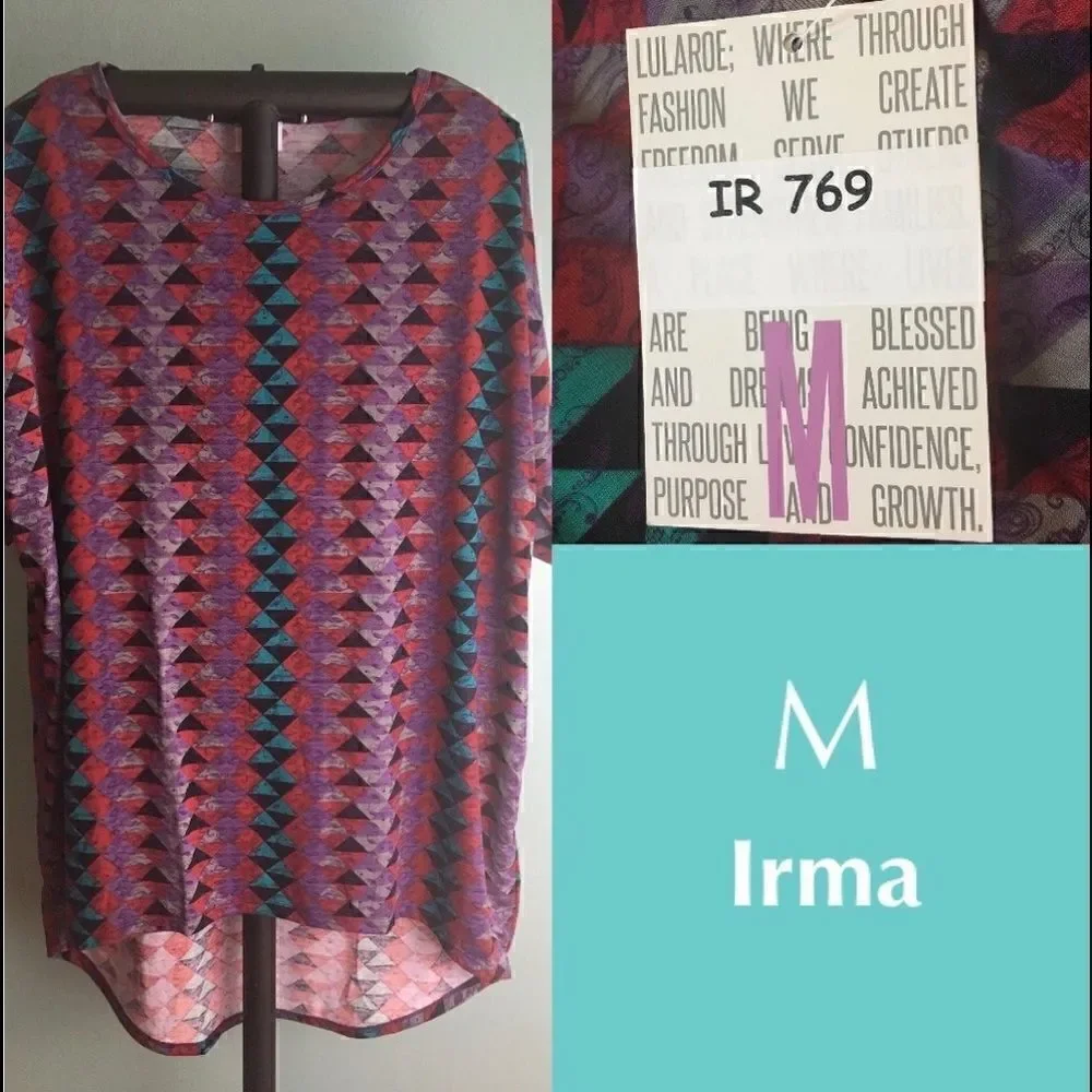 LuLaRoe Irma Medium NWT Multi Geo
